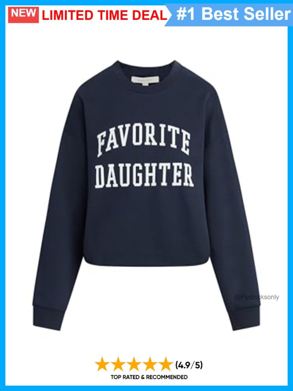 Cropped Collegiate Sweatshirt Oversized Pullover Long Sleeve Crew Neck